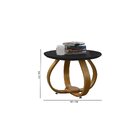 Mesa De Centro Para Sala De Estar Inovare Tampo Vidro Nature/