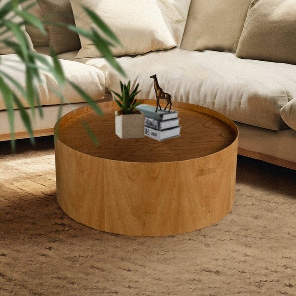 Mesa De Centro Para Sala De Estar Redonda Atenas Cinamomo