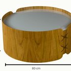 Mesa De Centro Para Sala De Estar Redonda Istambul  Cinamomo/