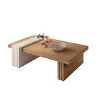 Mesa De Centro Para Sala De Estar Riad Freijó/off White  G26