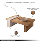 Mesa De Centro Para Sala De Estar Riad Freijó/off White  G26