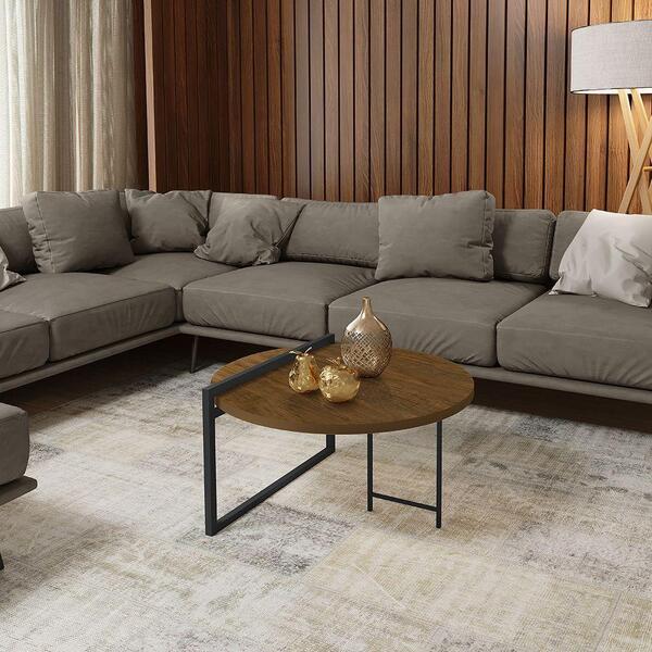 Mesa De Centro Para Sala E Quarto Orquídea - Imbuia - Marrom