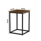 Mesa De Centro Para Sala Pequena Industrial Canela 8019 Jb Be