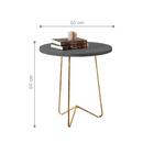 Mesa De Centro Parma Dourado