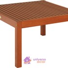 Mesa De Centro Pequena De Madeira Jatoba Natural  Fitt Tramon