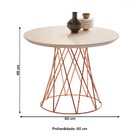 Mesa De Centro Perola/bronze Jb 8040 - Jb Bechara