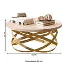 Mesa De Centro Perola/dourado Jb 8045 - Jb Bechara