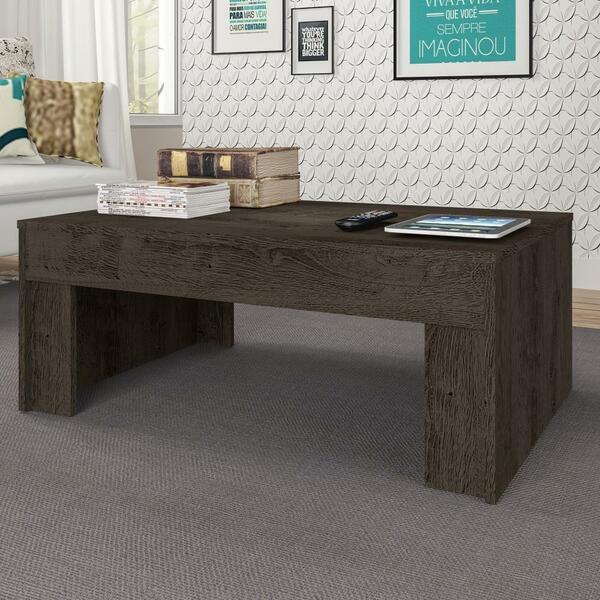 Mesa De Centro Prada Retangular Baixa 91 Cm Sala De Estar Mar