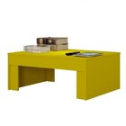 Mesa De Centro Pradda  Amarelo Acetinado