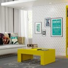 Mesa De Centro Pradda  Amarelo Acetinado