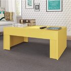 Mesa De Centro Pradda  Amarelo Acetinado