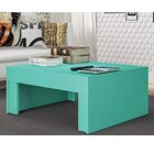 Mesa De Centro Pradda  Turquesa Acetinado