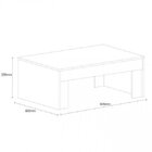 Mesa De Centro Pradda  Turquesa Acetinado