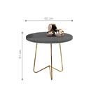 Mesa De Centro Prato Dourado