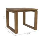 Mesa De Centro Quadrada Craft Garapa