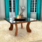 Mesa De Centro Quadrada Noronha Caramelo Madeirada
