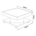 Mesa De Centro Quadrada Saara Pinho E Off White