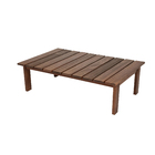 Mesa de Centro Quadrado Aurora 30x65x100cm Marrom