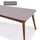 Mesa De Centro Recorte Estilo M Laqueado Fosco E Estrutura Ma