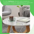 Mesa De Centro Redonda 50cm Rubi Off White/mel