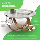 Mesa De Centro Redonda 60cm Rubi Off White