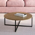 Mesa De Centro Redonda 70cm Complementos  Vermont/preto