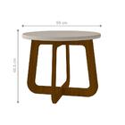 Mesa De Centro Redonda Brighton Cedro Off White