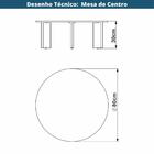 Mesa De Centro Redonda Complementos Hanover 80 Cm