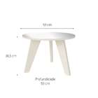 Mesa De Centro Redonda Espanha Off White