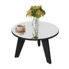 Mesa De Centro Redonda Espanha Preta
