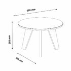 Mesa De Centro Redonda Espanha Preta