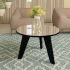 Mesa De Centro Redonda Espanha Preta