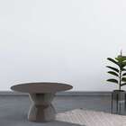 Mesa De Centro Redonda Hydro Cinza Mushroom