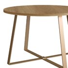 Mesa De Centro Redonda Industrial Complementos Hanover/dourado