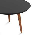 Mesa De Centro Redonda Luna 590 Preta