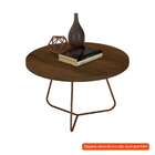 Mesa De Centro Redonda Luxo Ii Canela