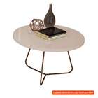 Mesa De Centro Redonda Luxo Ii Pérola