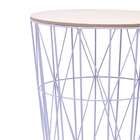 Mesa De Centro Redonda Malva Branca