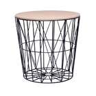 Mesa De Centro Redonda Malva Preta