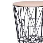 Mesa De Centro Redonda Malva Preta