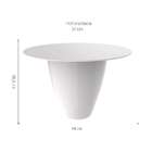 Mesa De Centro Redonda Moly Branca