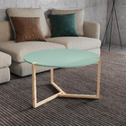 Mesa De Centro Redonda Ø 82,5 Cm Samantha - Verde Oliva/madei