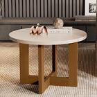 Mesa De Centro Redonda Pérola Nature 8001 Jb Bechara