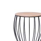 Mesa De Centro Redonda Petunia Preta