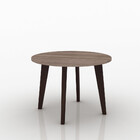 Mesa De Centro Redonda Retrô Branca Gelo