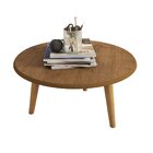 Mesa De Centro Redonda Retrô Decor  Naturalle