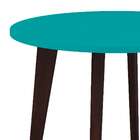 Mesa De Centro Redonda Retrô Turquesa