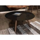 Mesa De Centro Redondo Preto L24 - Pinoquio