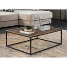 Mesa De Centro Retangular Aline Marrom E Preta