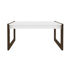 Mesa De Centro Retangular Az1014 Nogal/branco